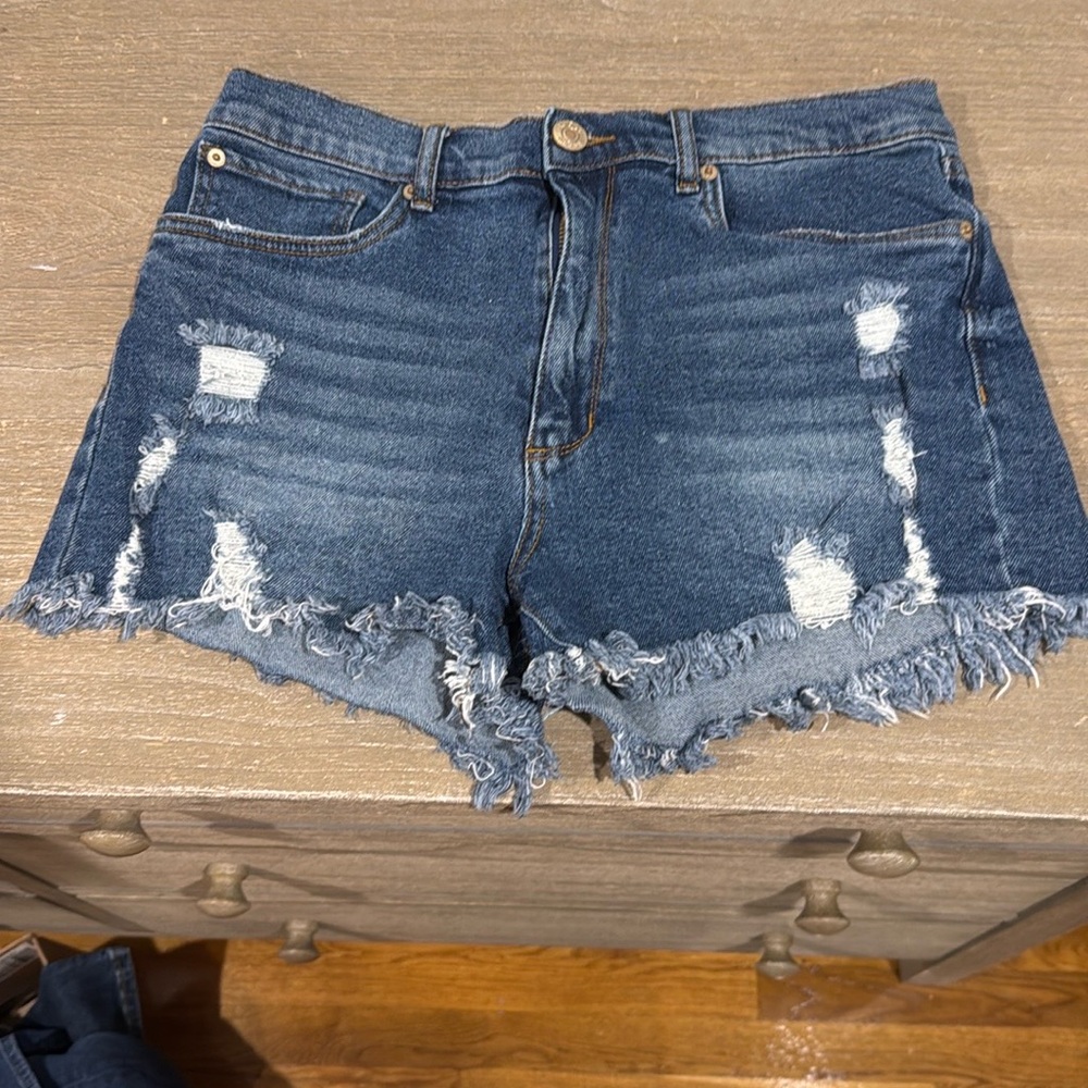 Denim Distressed Women's Shorts
